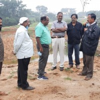 Mr Sivakumar BDO Shoolagiri visited Moranapalli Lake .